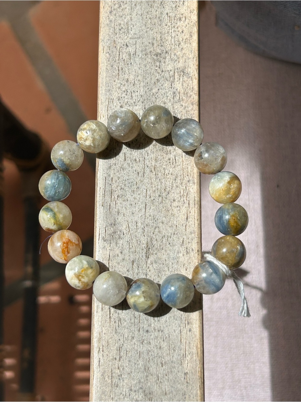 Kyanite Cat Eye Beaded Stretch Bracelet -Nice beads each one is magic!!! - Picture 5 of 7